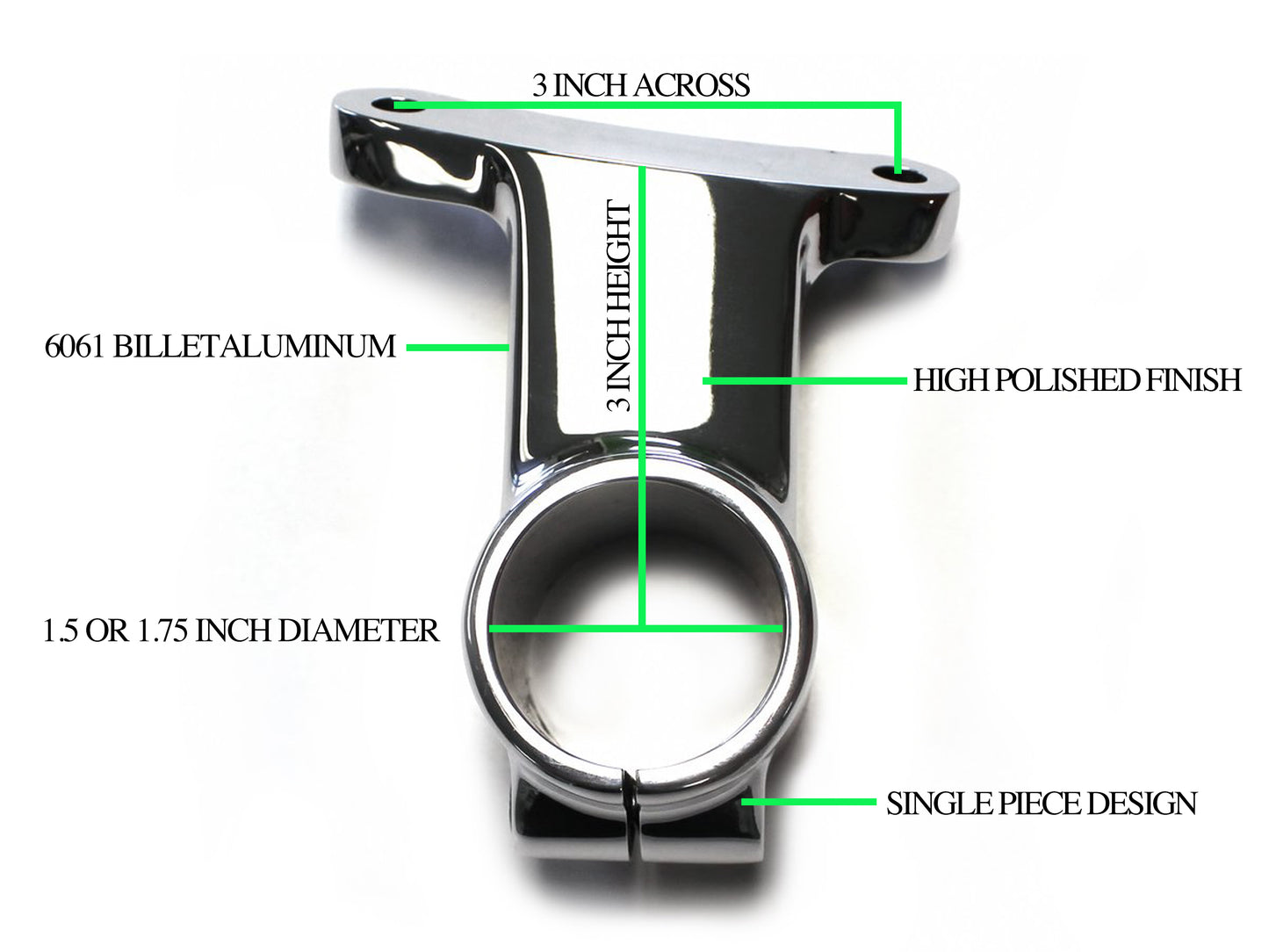 32 Style Right Hand Drive Column Drop, 3" Length, 6061 Billet Aluminum