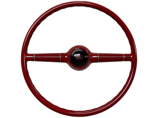 16" Forty Red Steering Wheel with Ford Horn Cap