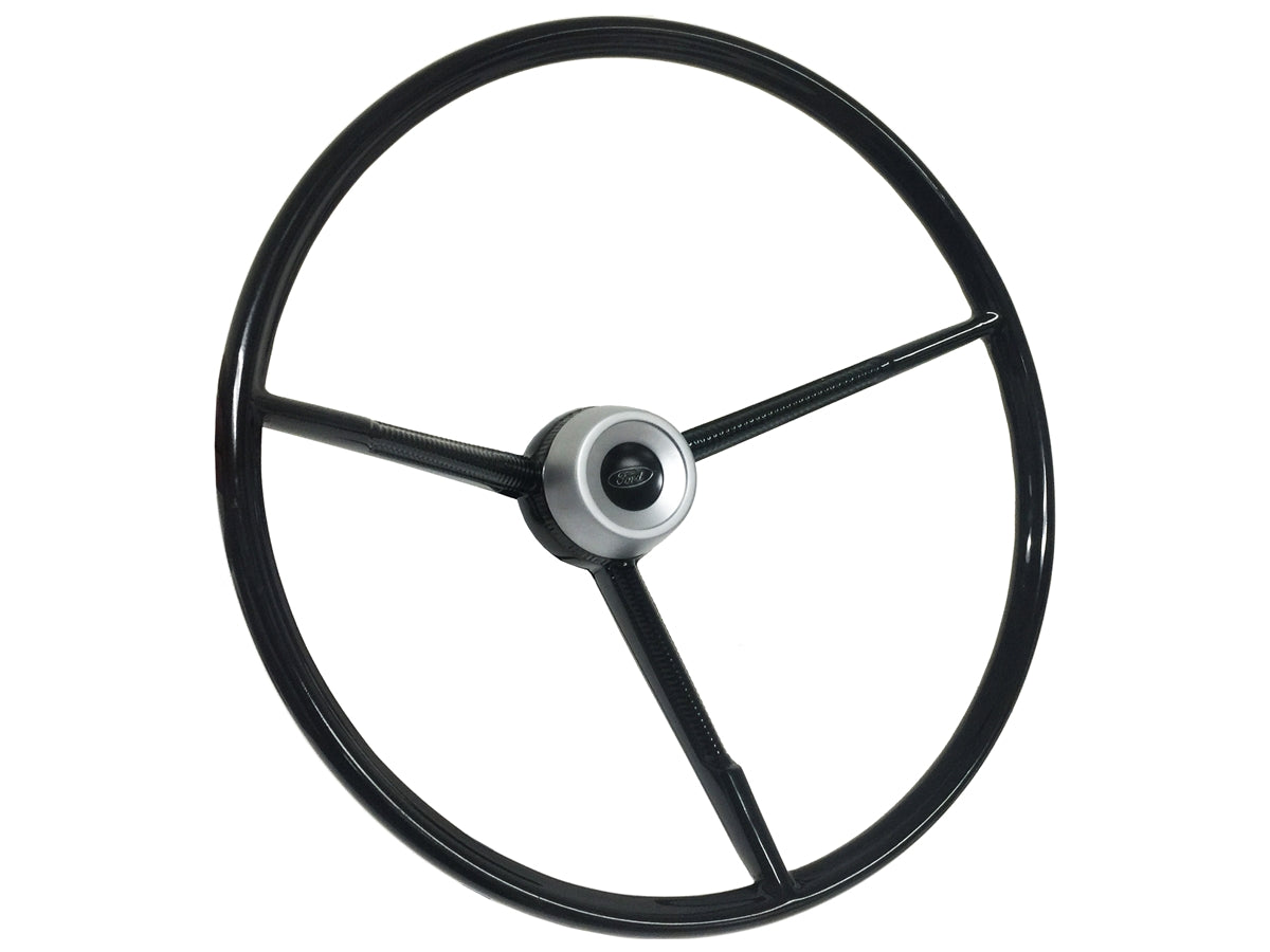 1961-70 Ford Truck 17" Steering Wheel Kit, Script Horn Cap