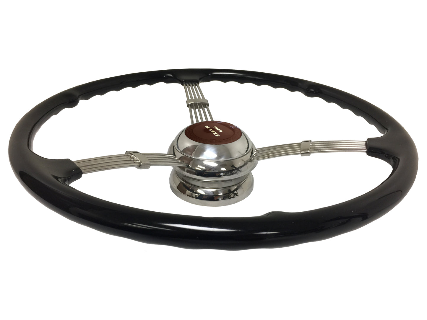 1935-37 Style 16" Banjo Steering Wheel Kit, Ford De Luxe Horn Cap