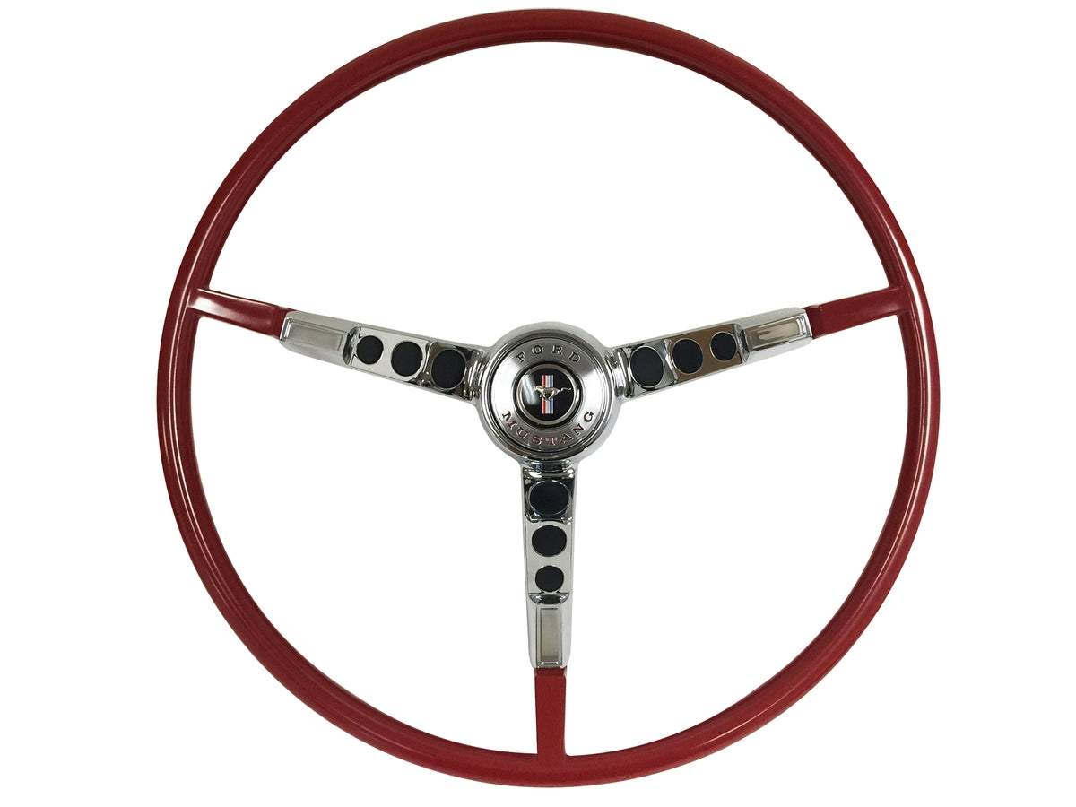 1965 Ford Mustang 16" Red Steering Wheel Kit