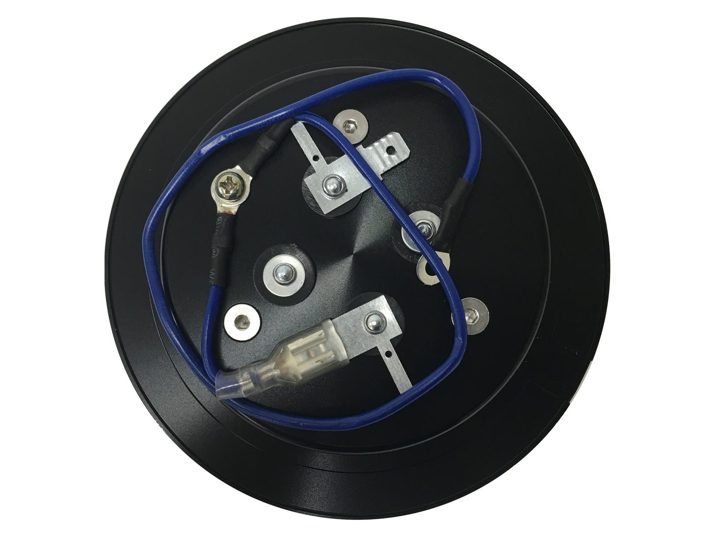 LimeWorks 9-Bolt Black Covert Horn Button with Porsche Emblem