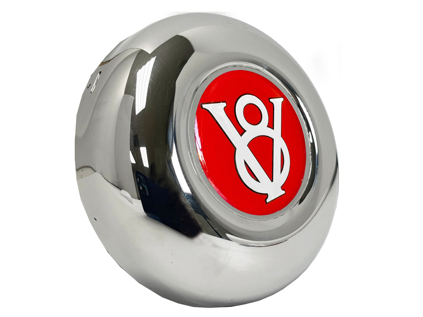 3-Bolt Horn Cap with Red Hot Rod V8 Gel Emblem