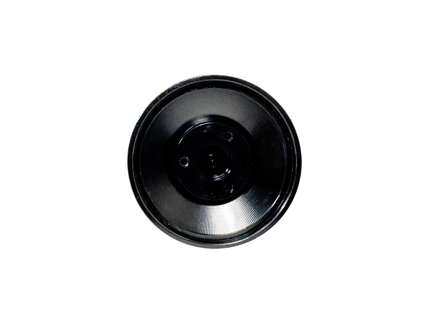 Laser Etched Hot Rod V8 Black Billet Horn Cap