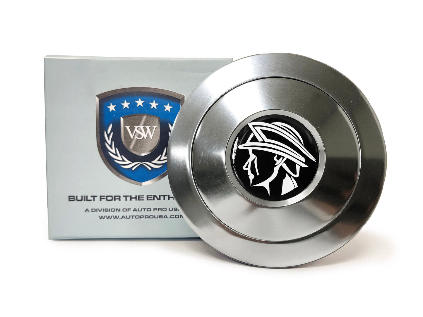 VSW 9-Bolt Billet Horn Button, Mercury Head Gel Emblem