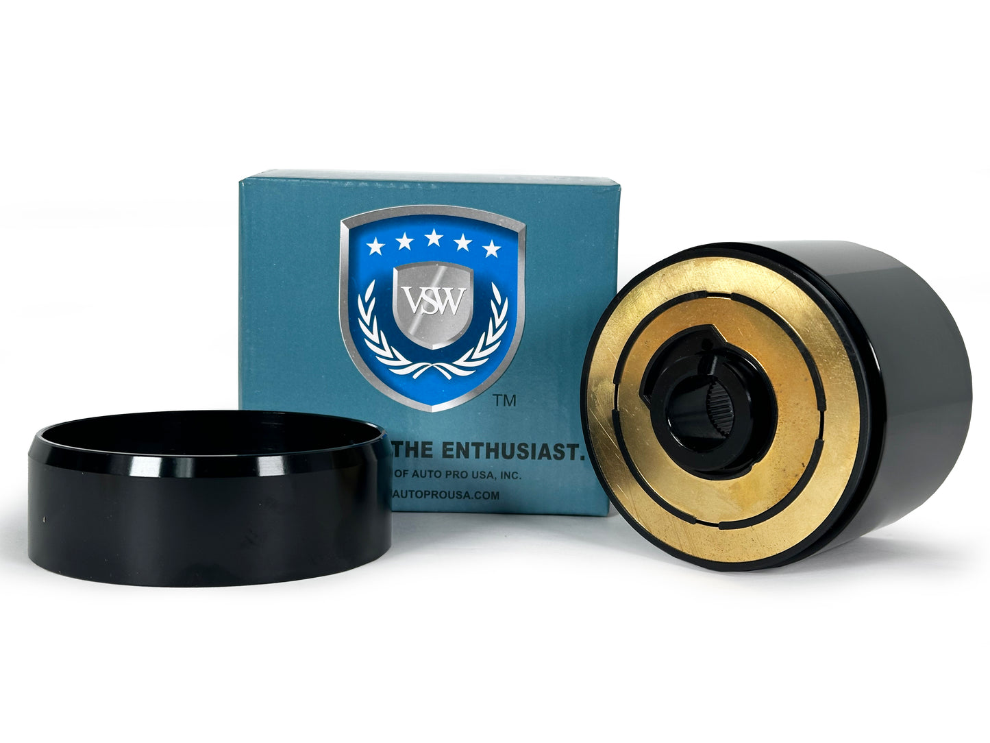 1964-72 Ford 6-Bolt Black Steering Wheel Hub Adapter