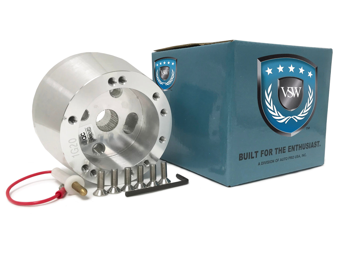 1955-68 GM Style 6-Bolt Silver Steering Wheel Hub Adapter