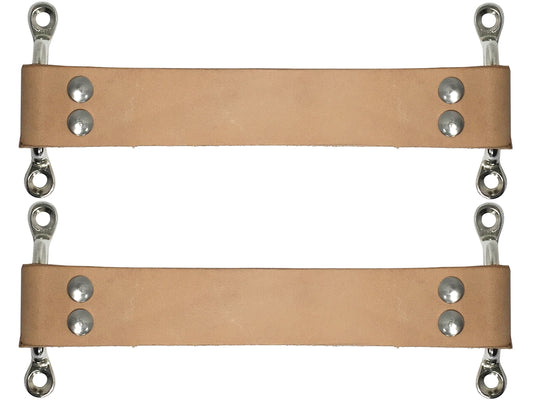 Leather Door Pull / Door Check Stainless Steel Kit (Choice of Color)