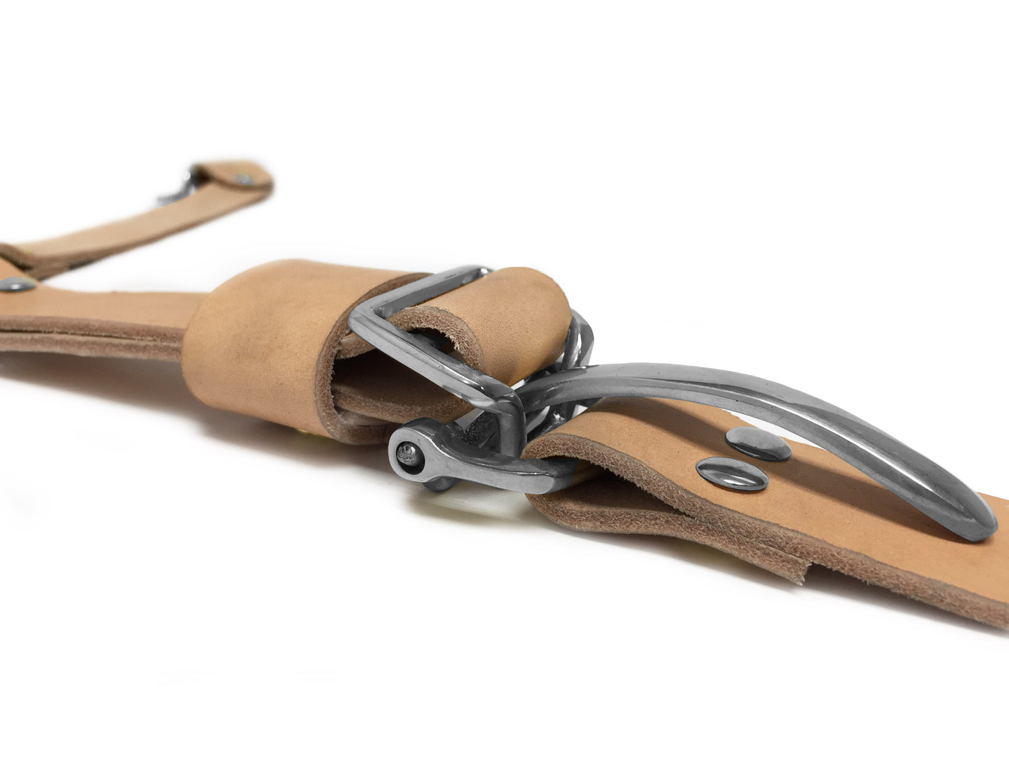 Leather "Y" Hood Strap Stainless Steel Kit (Choice of Color)