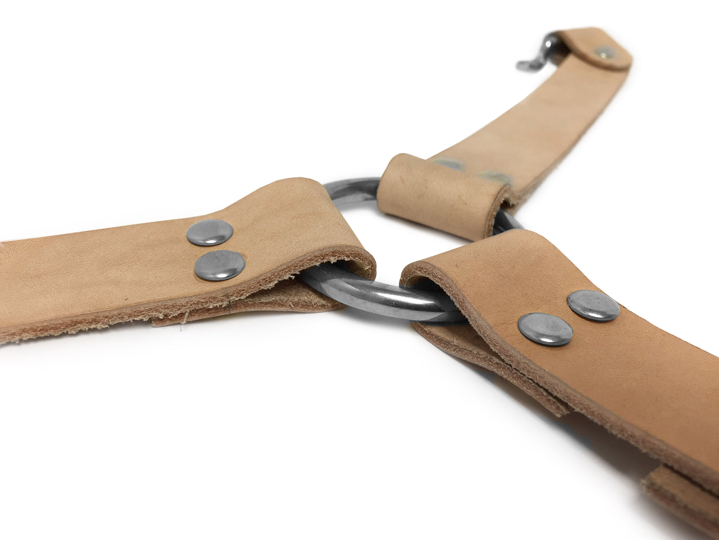 Leather "Y" Hood Strap Stainless Steel Kit (Choice of Color)