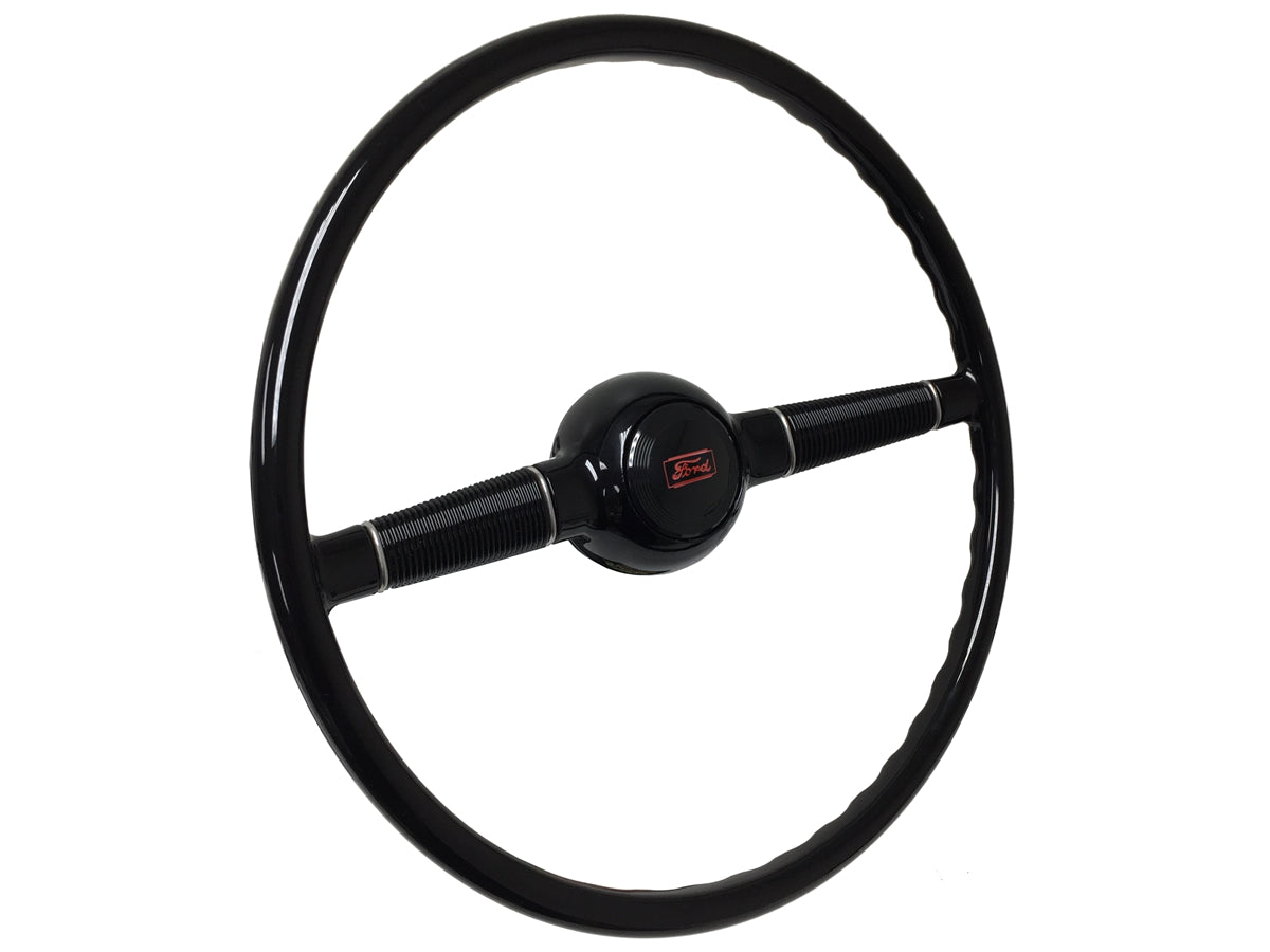 16" Forty Black Steering Wheel Kit with Ford Horn Cap