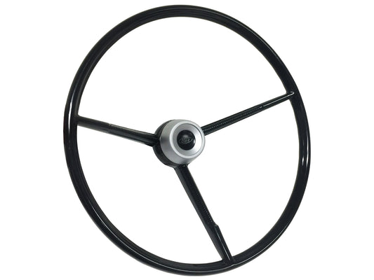 1961-70 Ford Truck 17" Steering Wheel Kit, Script Horn Cap