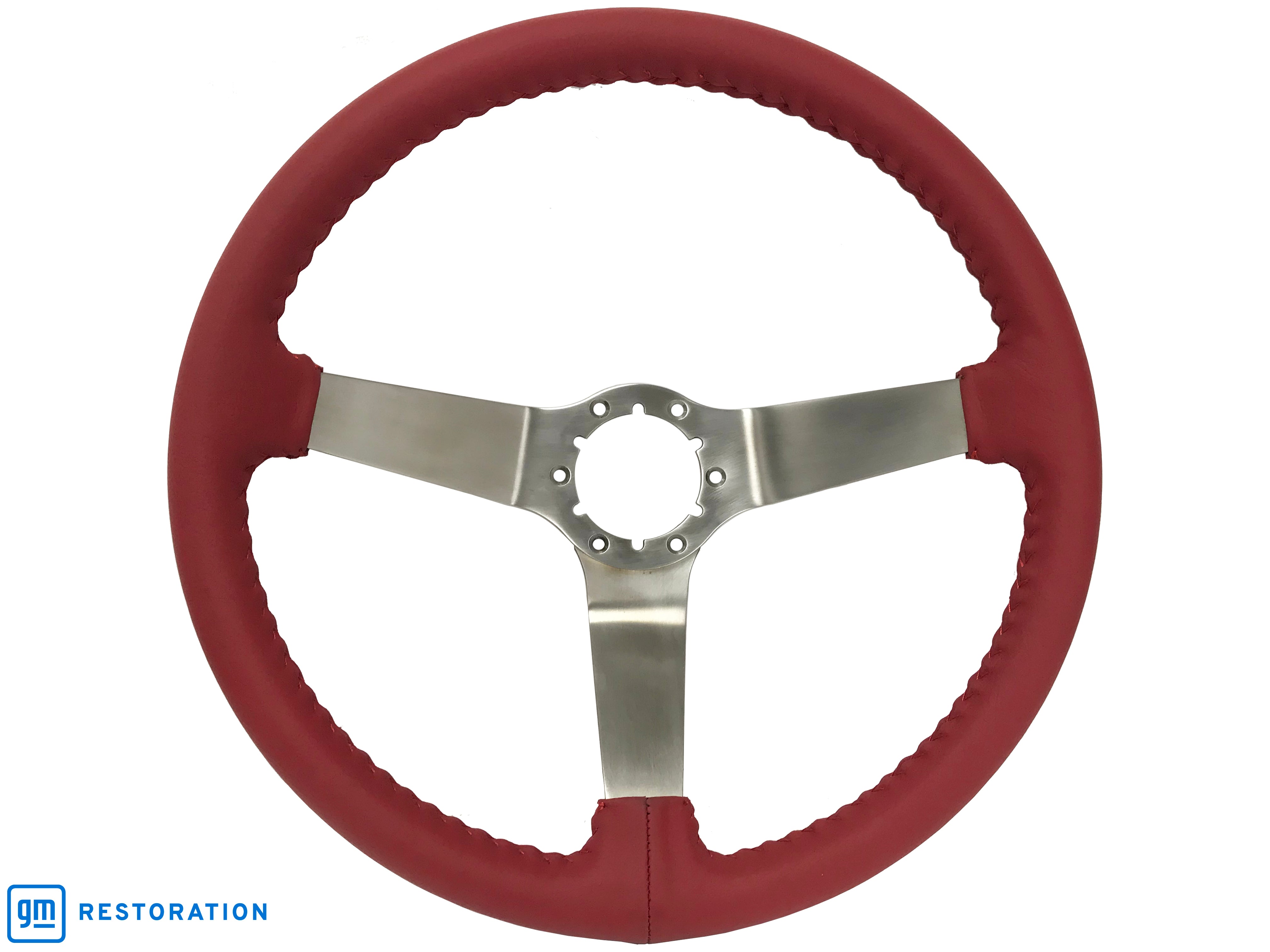 1957-1963 Chevrolet Steering Wheel RED BOWTIE 13 1/2 CLASSIC CHROME