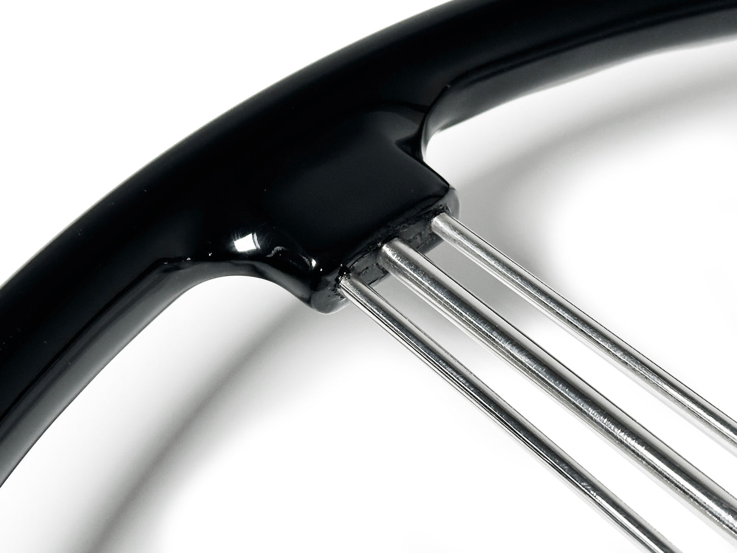 '38 Zephyr Banjo Steering Wheel Kit with a Black Button