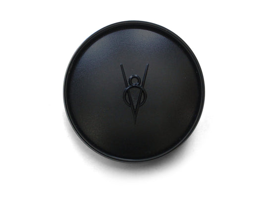 Black Embossed V8 'Forty Style' Horn Cap