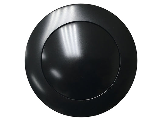 9-Bolt Black Billet Horn Button