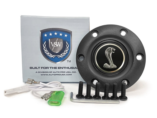 Auto Pro USA Tiffany Snake Horn Button 6 Bolt