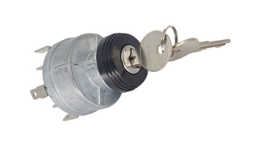Art Deco Style Keyed Ignition Switch, Black